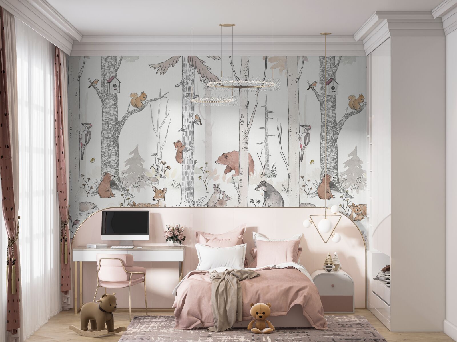 Fototapeta mieszkańcy lasu są zajęci swoimi sprawami