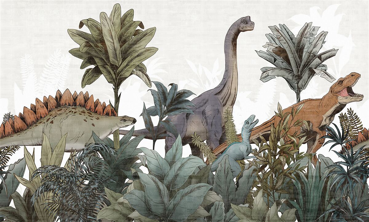 Fototapeta ogromne zabytkowe dinozaury