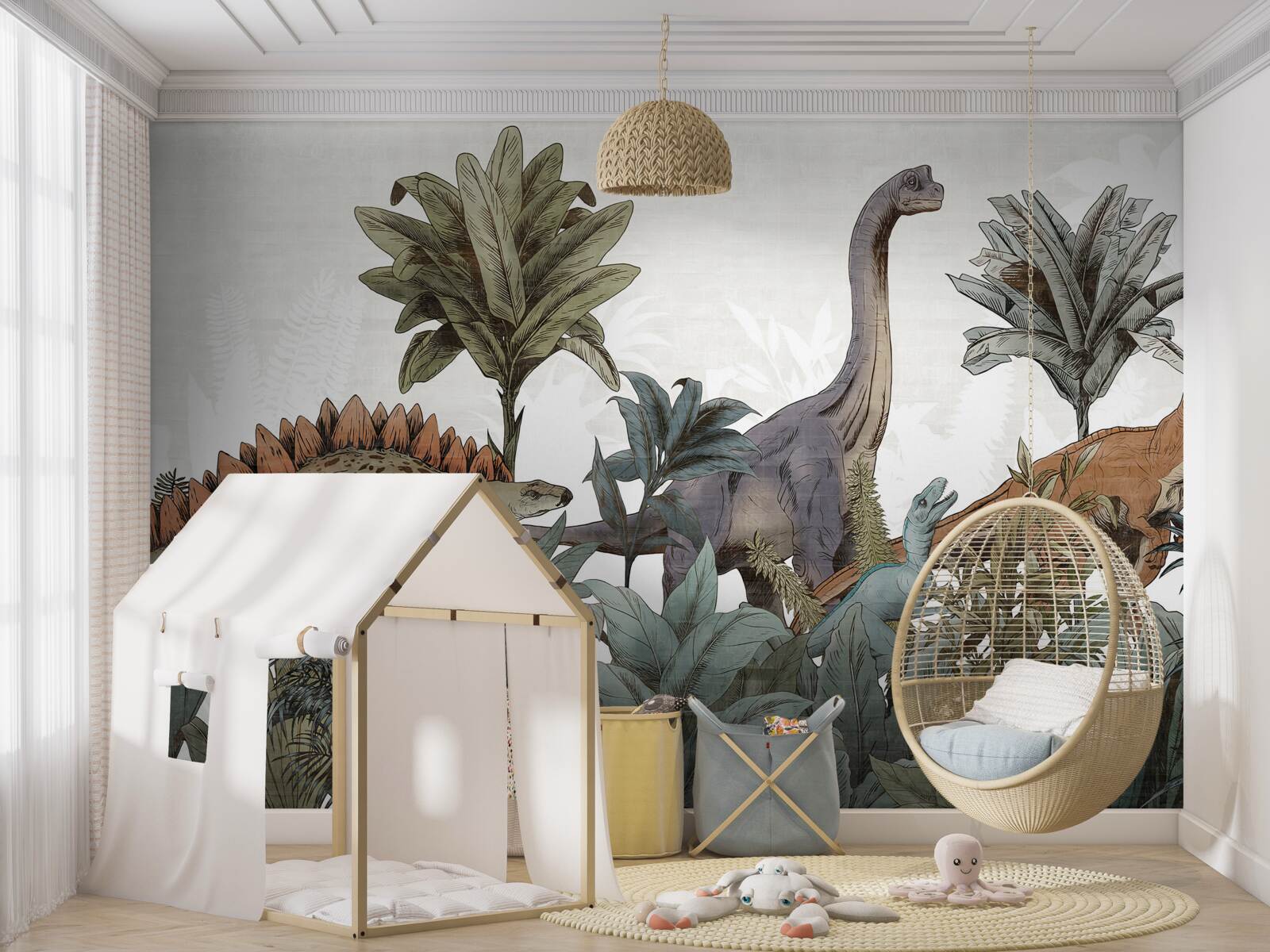 Fototapeta ogromne zabytkowe dinozaury