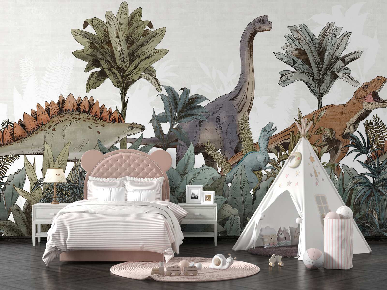 Fototapeta ogromne zabytkowe dinozaury