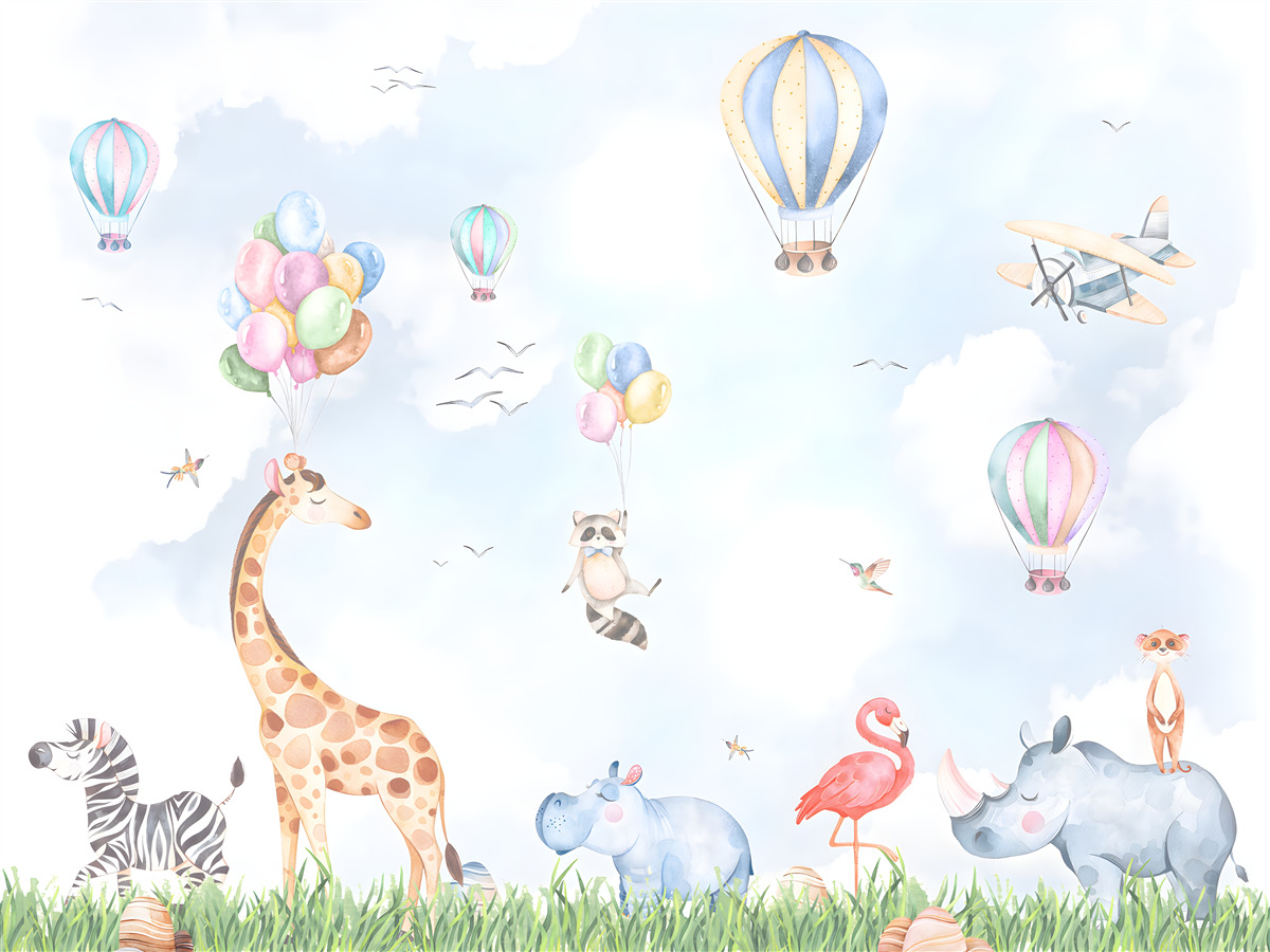 Fototapeta balony i zwierzęta
