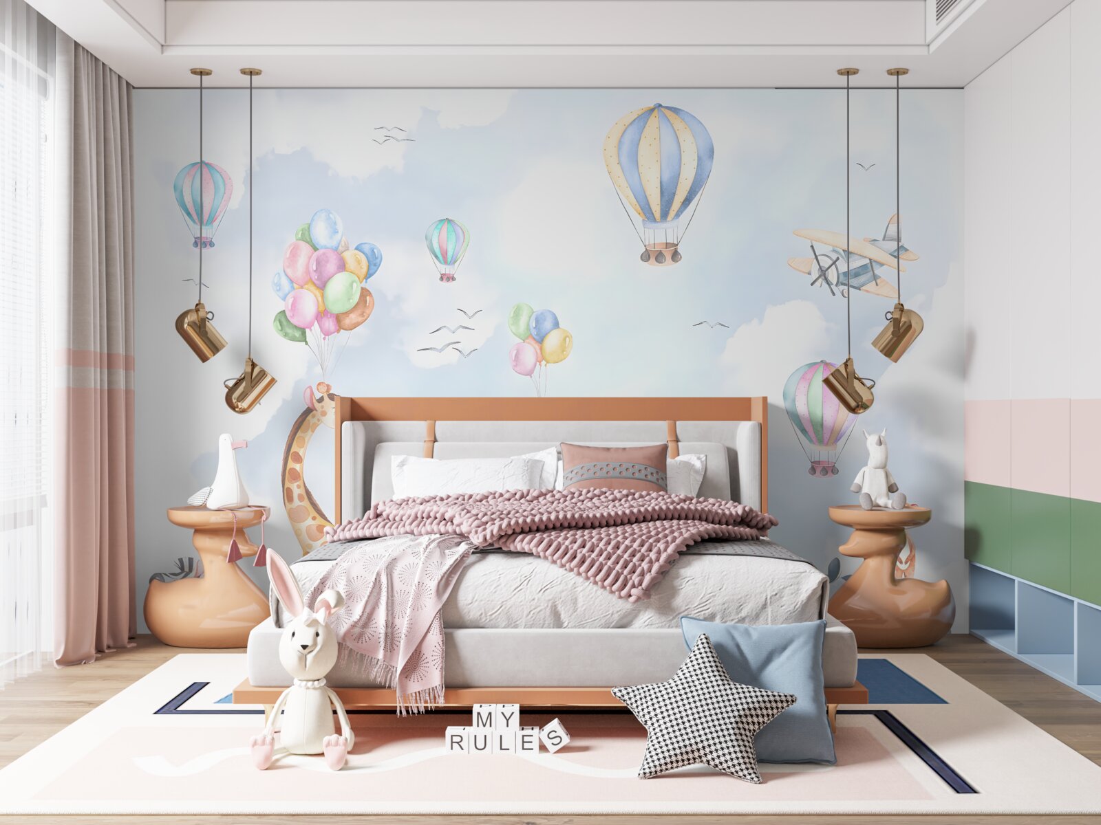 Fototapeta balony i zwierzęta