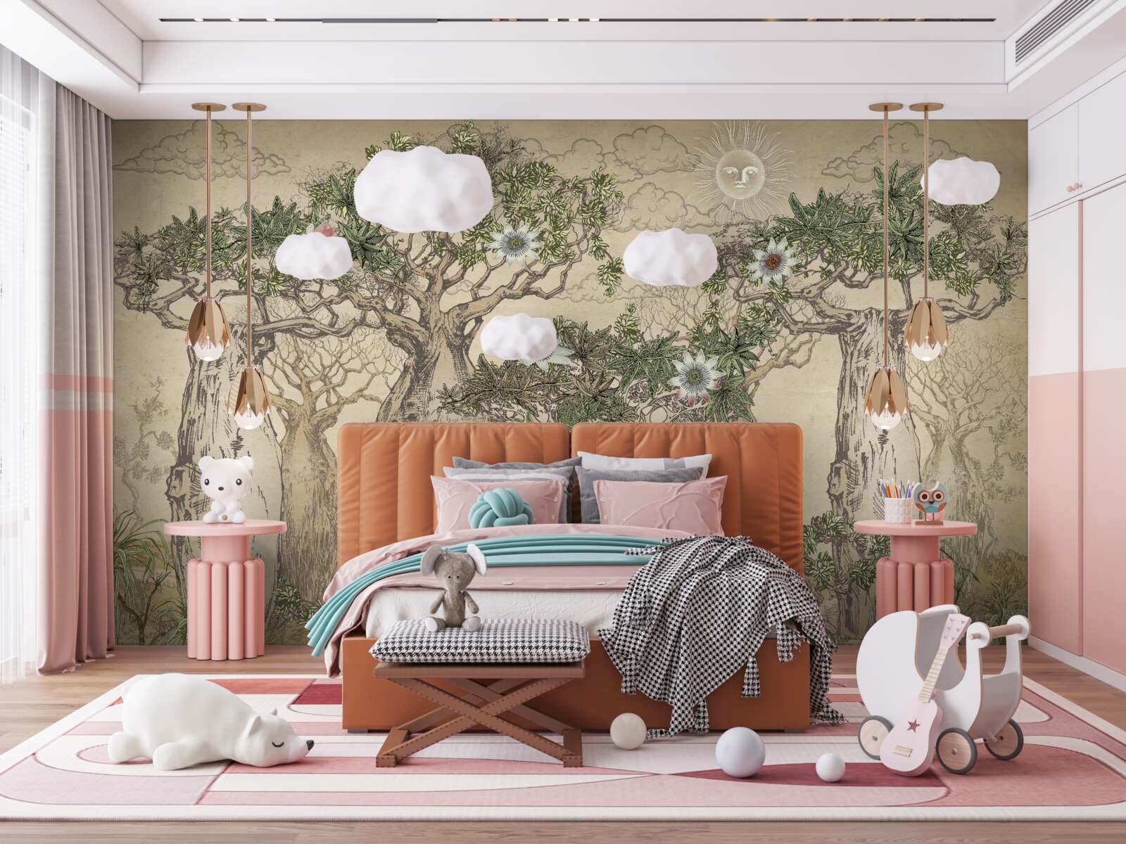 Fototapeta potężne i majestatyczne baobaby