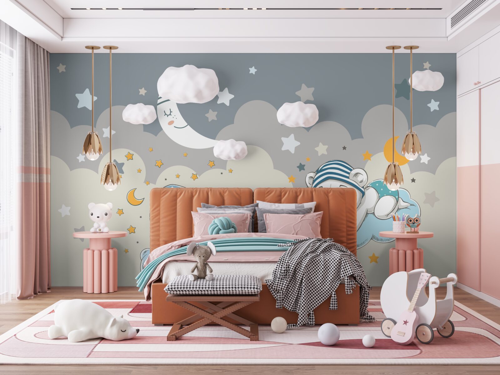 Fototapeta maluchy idą spać