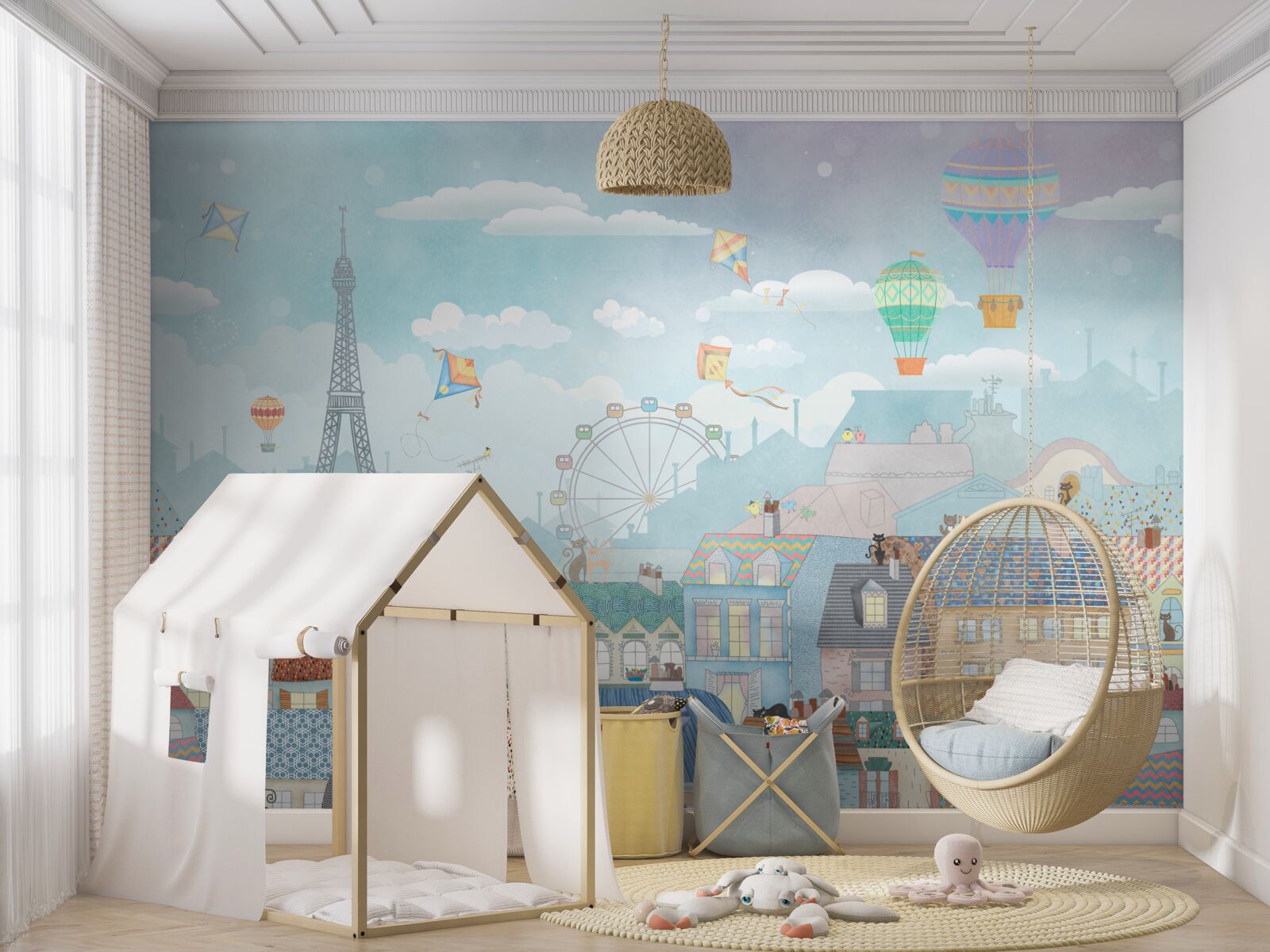 Fototapeta urocza magiczna stolica paryża