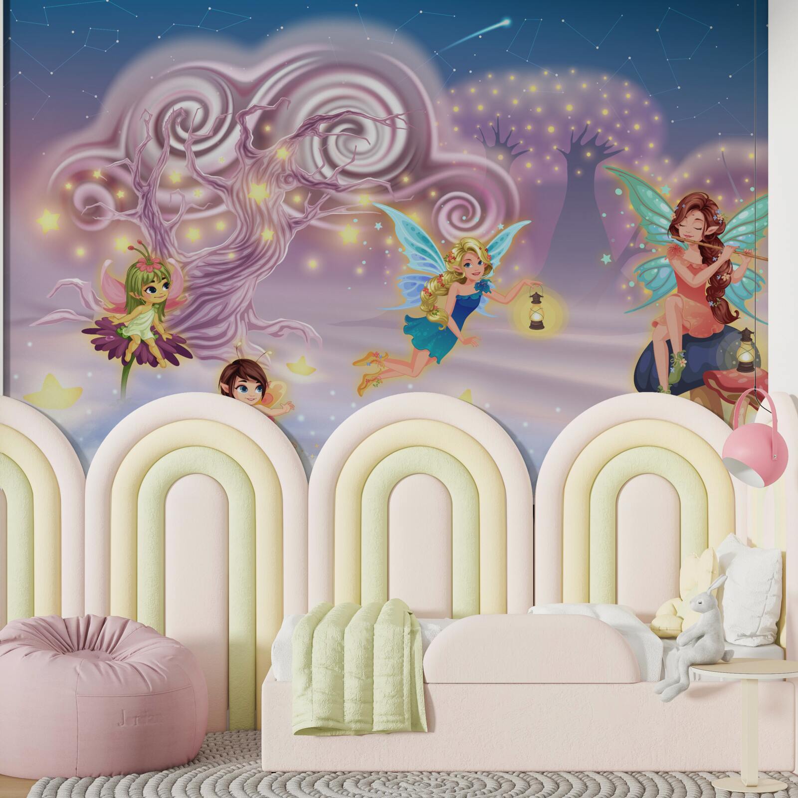 Fototapeta wróżki opowiadają dzieciom bajki za pomocą piosenek