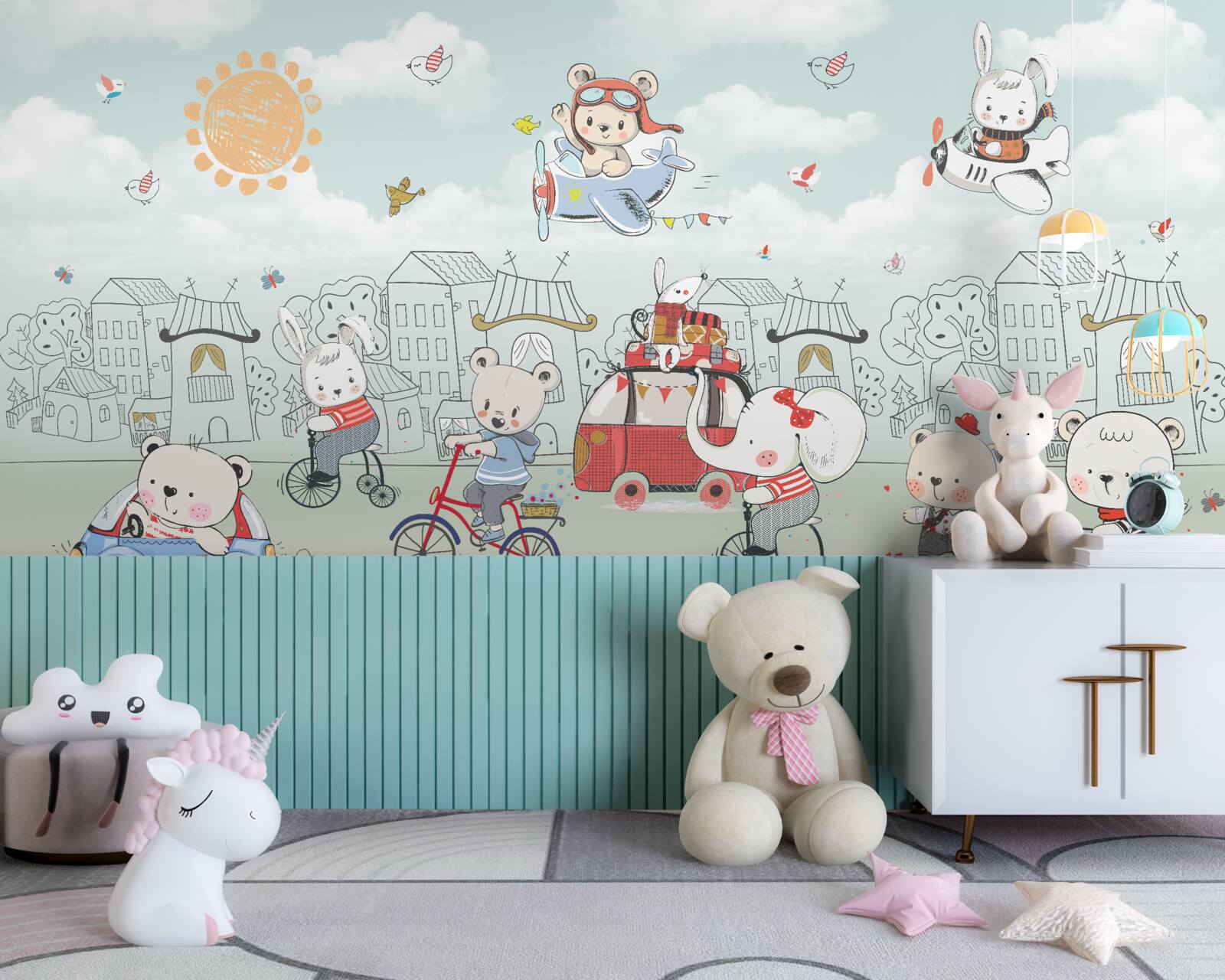 Fototapeta niedźwiedzie chodzą na spacery