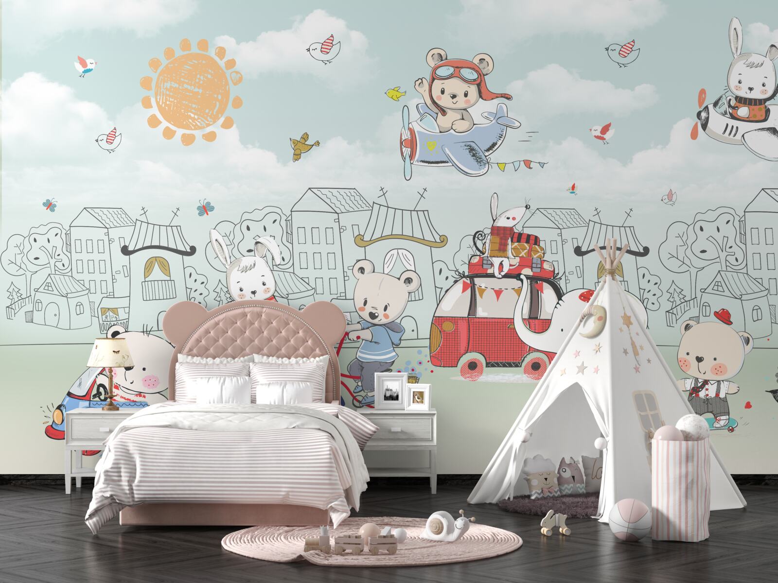 Fototapeta niedźwiedzie chodzą na spacery