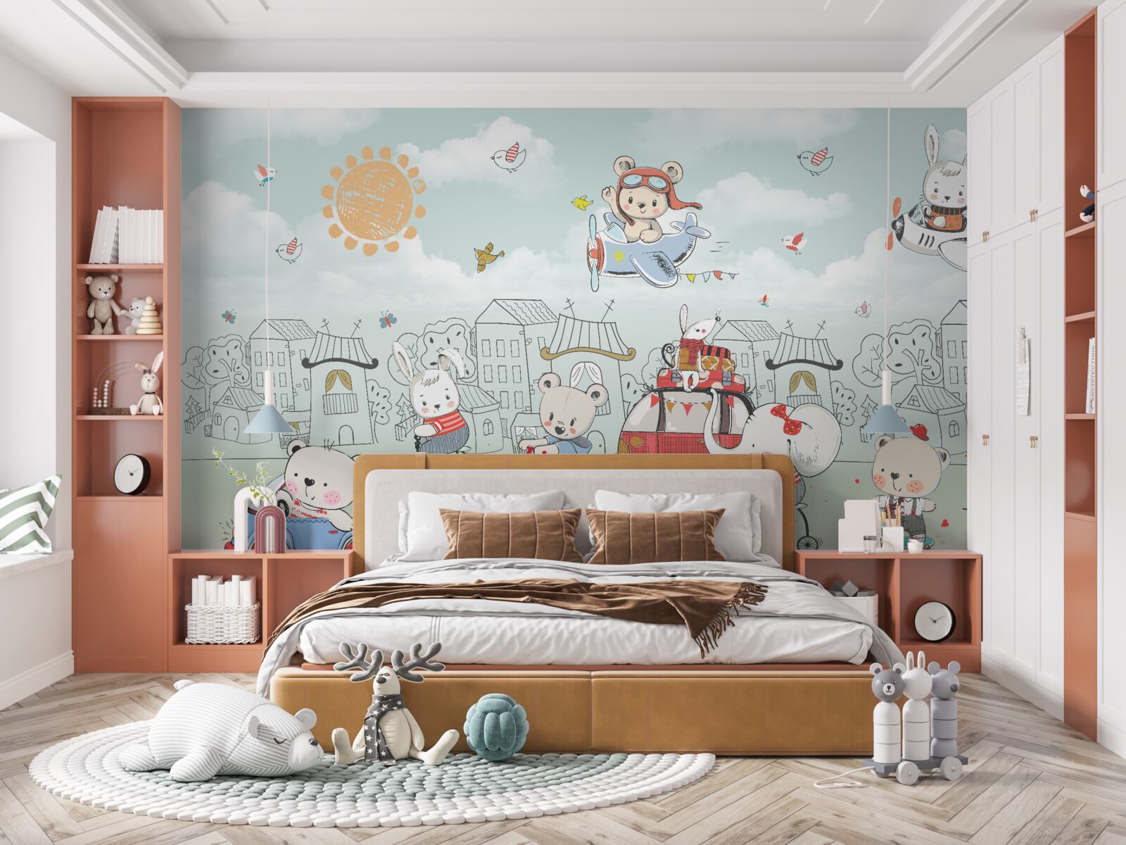 Fototapeta niedźwiedzie chodzą na spacery