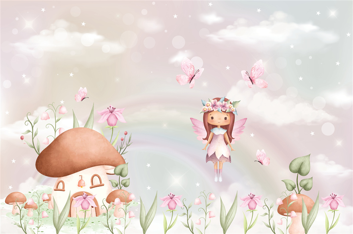 Fototapeta leśny domek wróżki