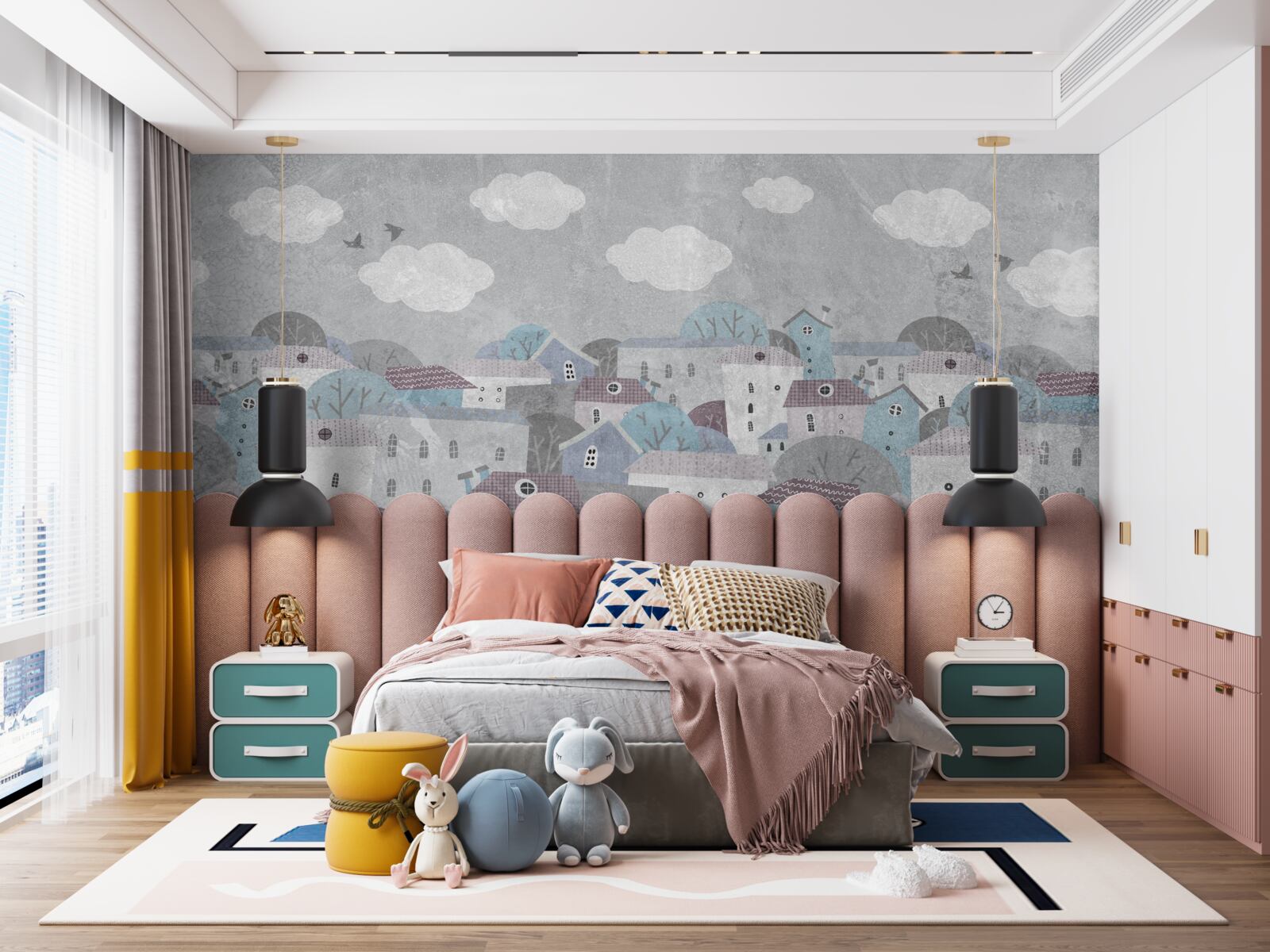 Fototapeta wieczór zapada nad miastem