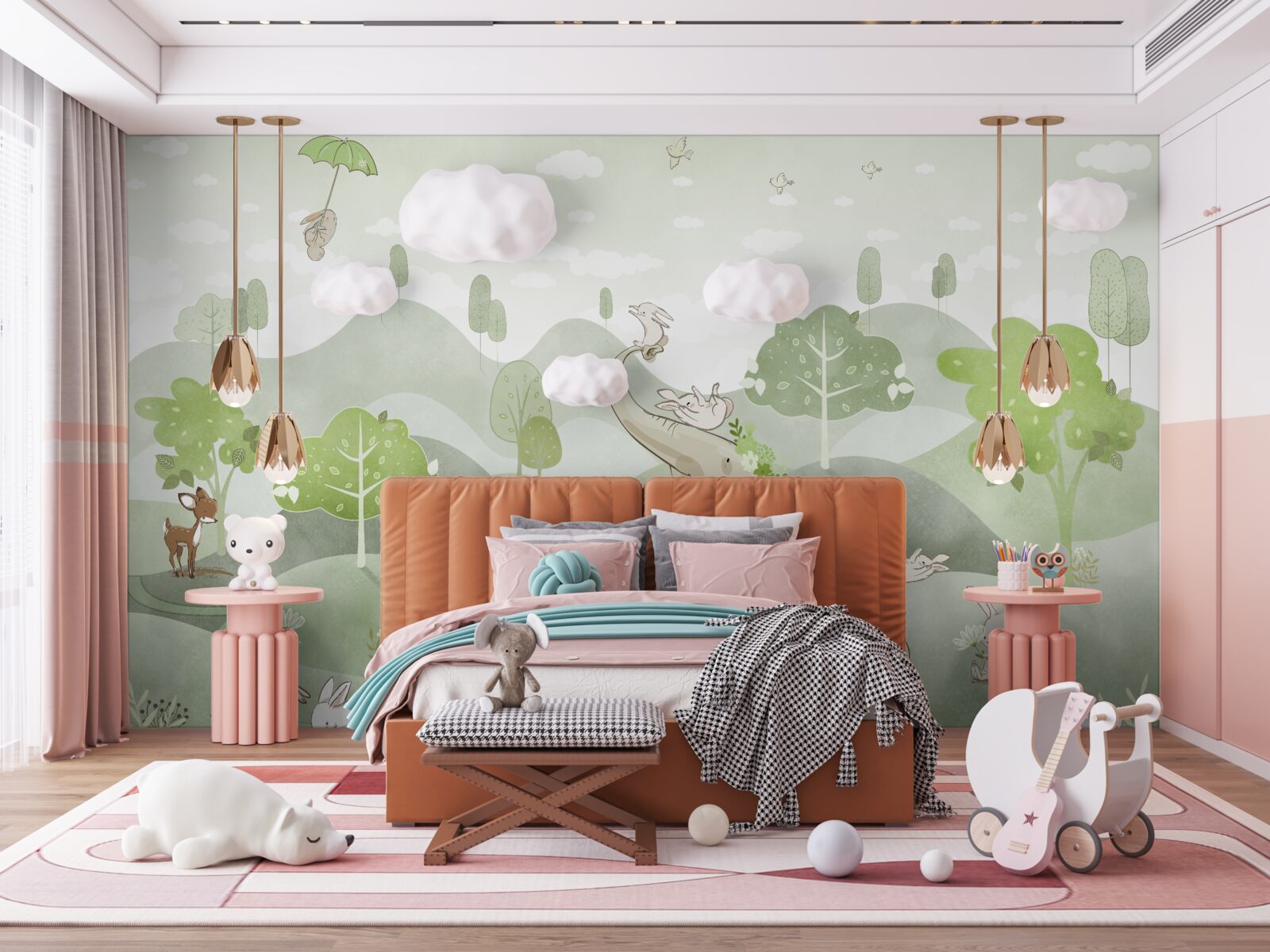 Fototapeta słoń otrzymuje pozdrowienia od zwierząt