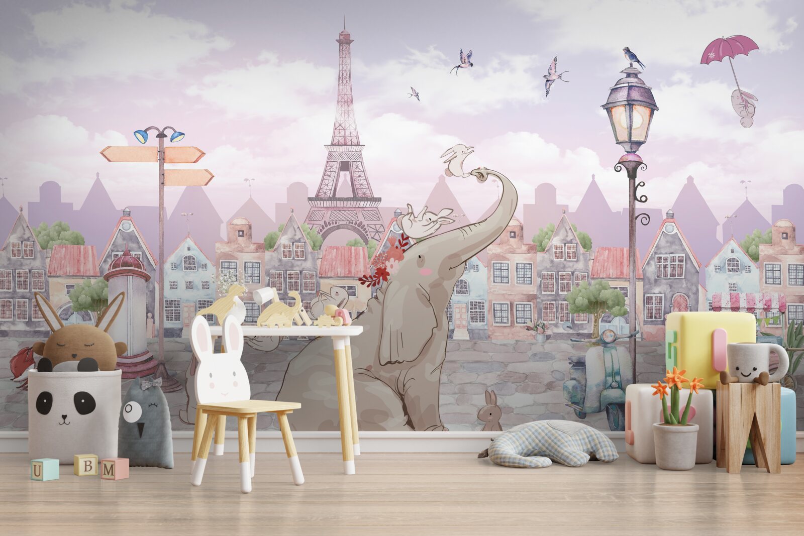 Fototapeta do miasta przybył słoń