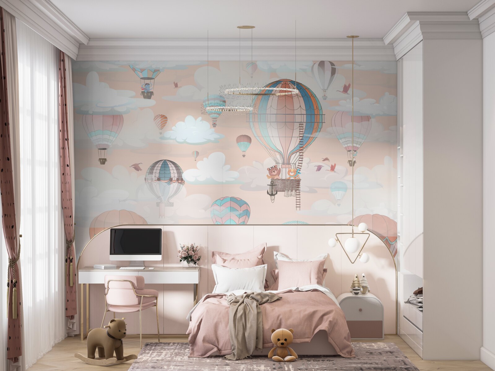 Fototapeta podróżuj balonami na ogrzane powietrze