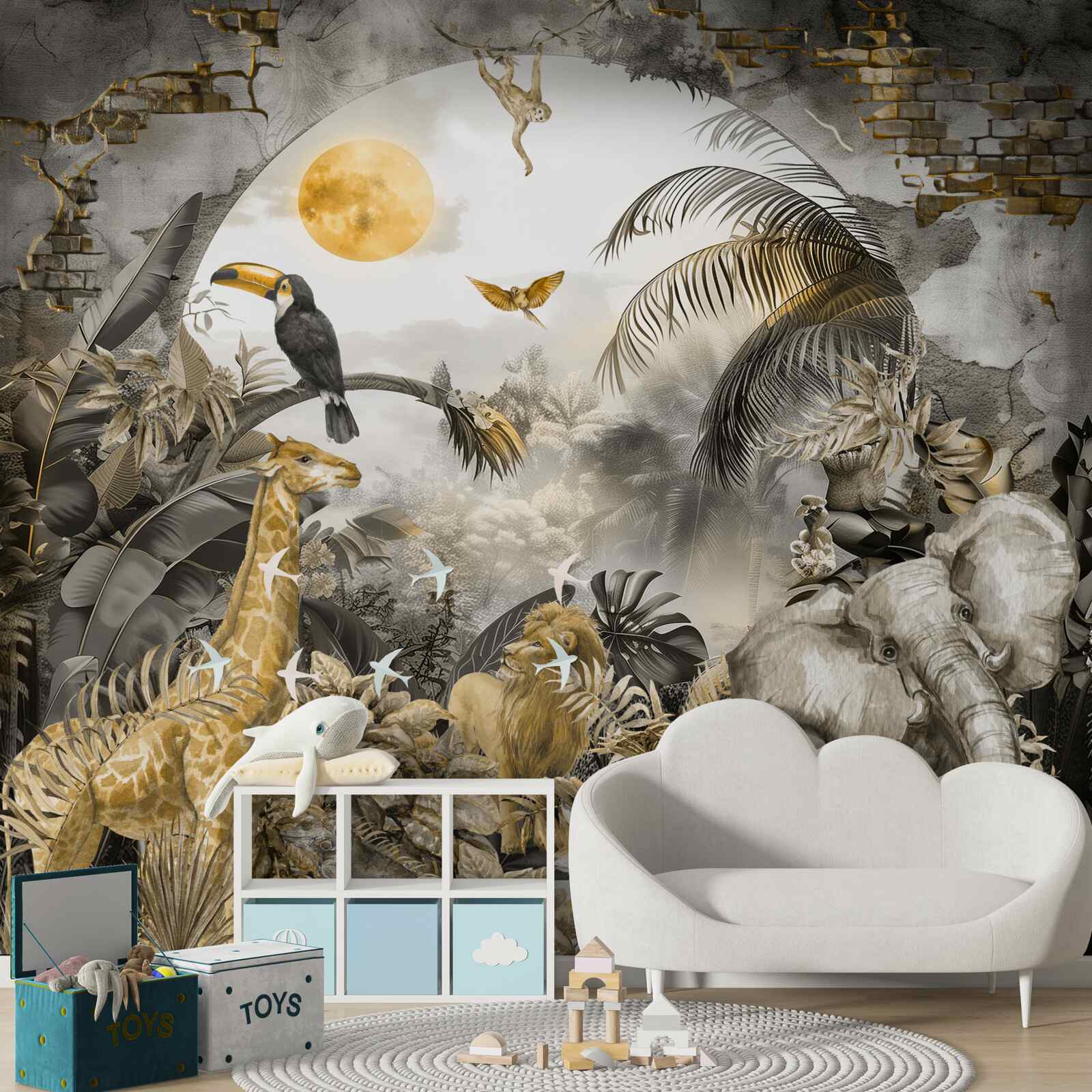 Fototapeta w afryce zwierzęta oglądają zachód słońca