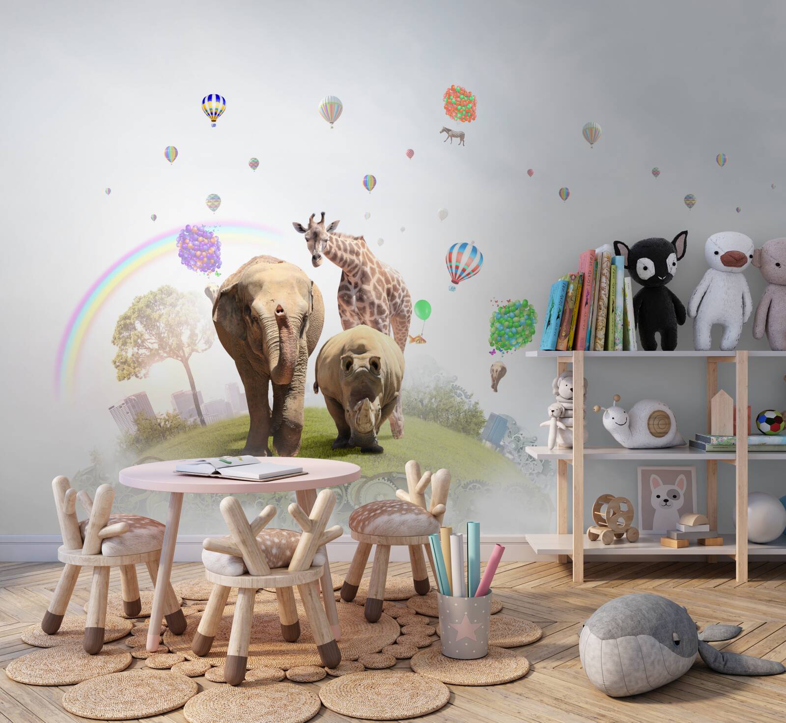 Fototapeta tęcza i ludzie afryki