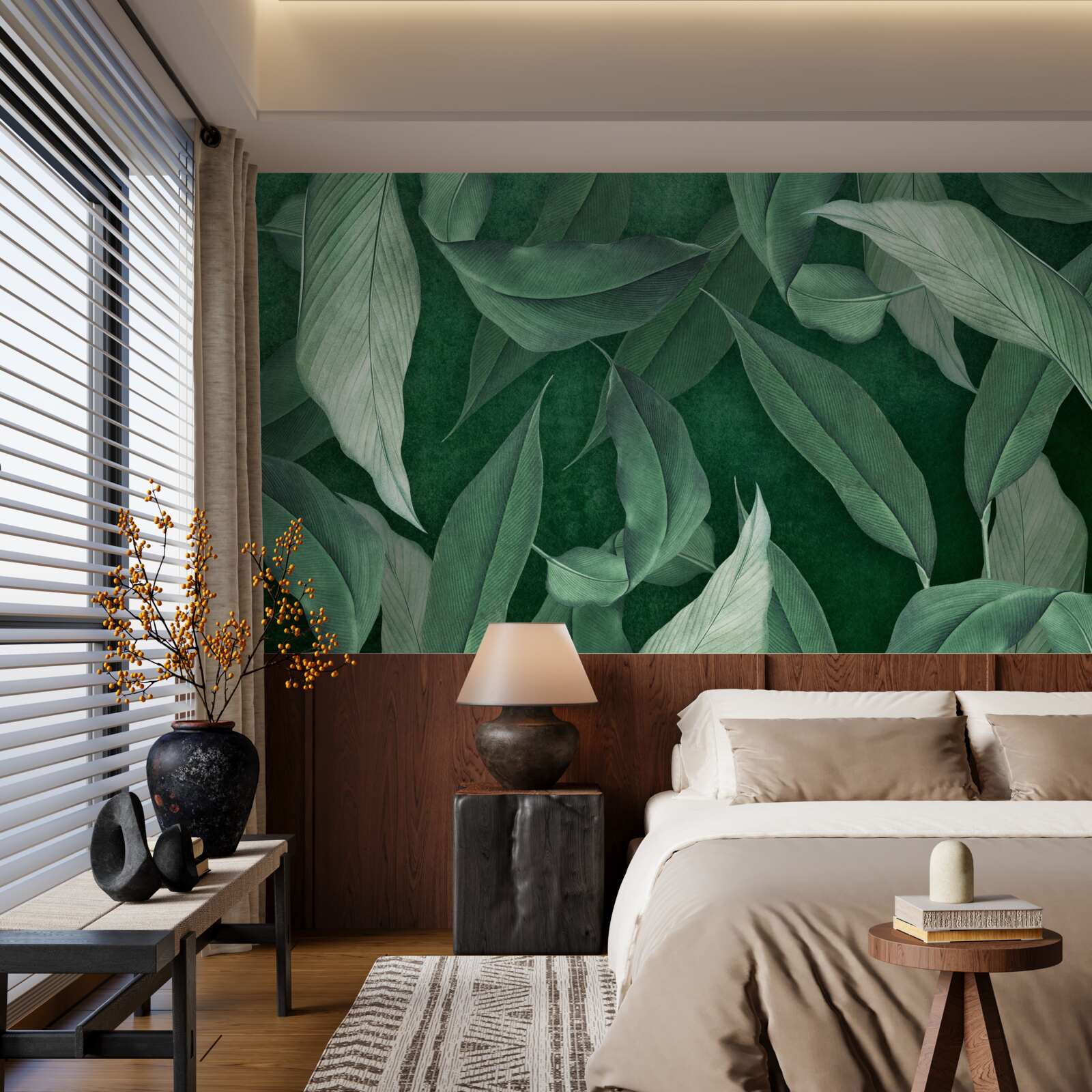 Fototapeta liście paproci są zielone