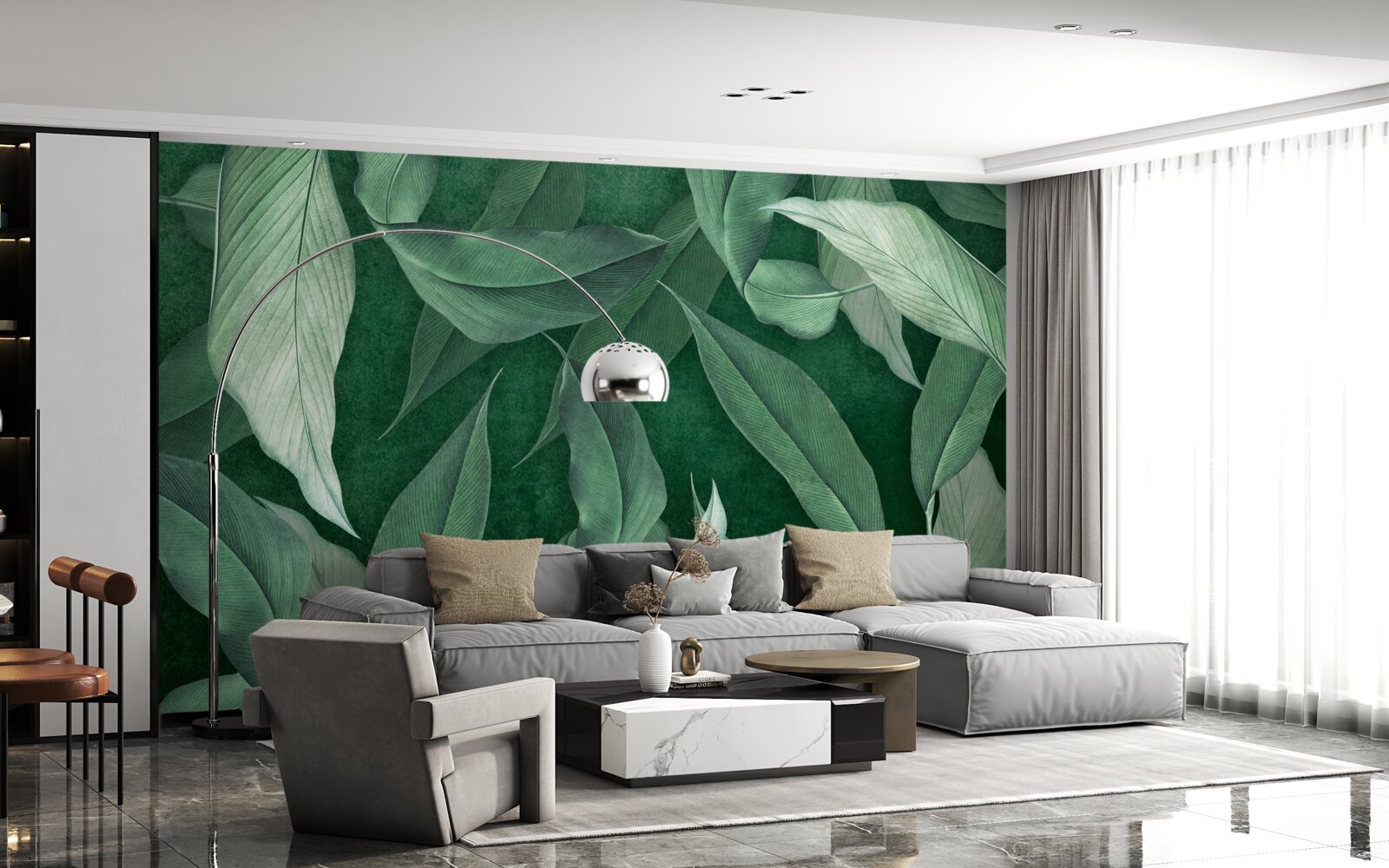 Fototapeta liście paproci są zielone