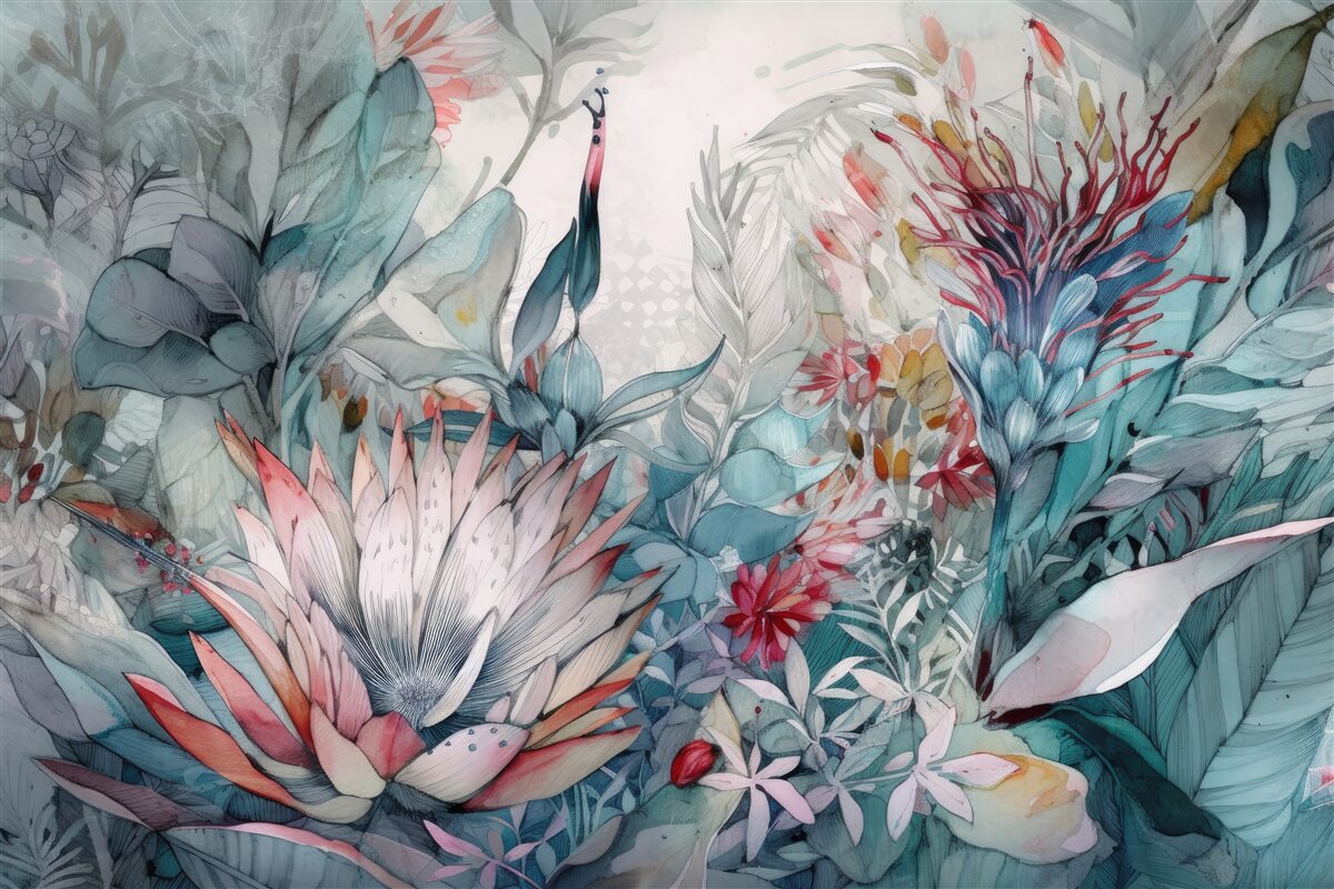 Fototapeta rośliny w lasach tropikalnych