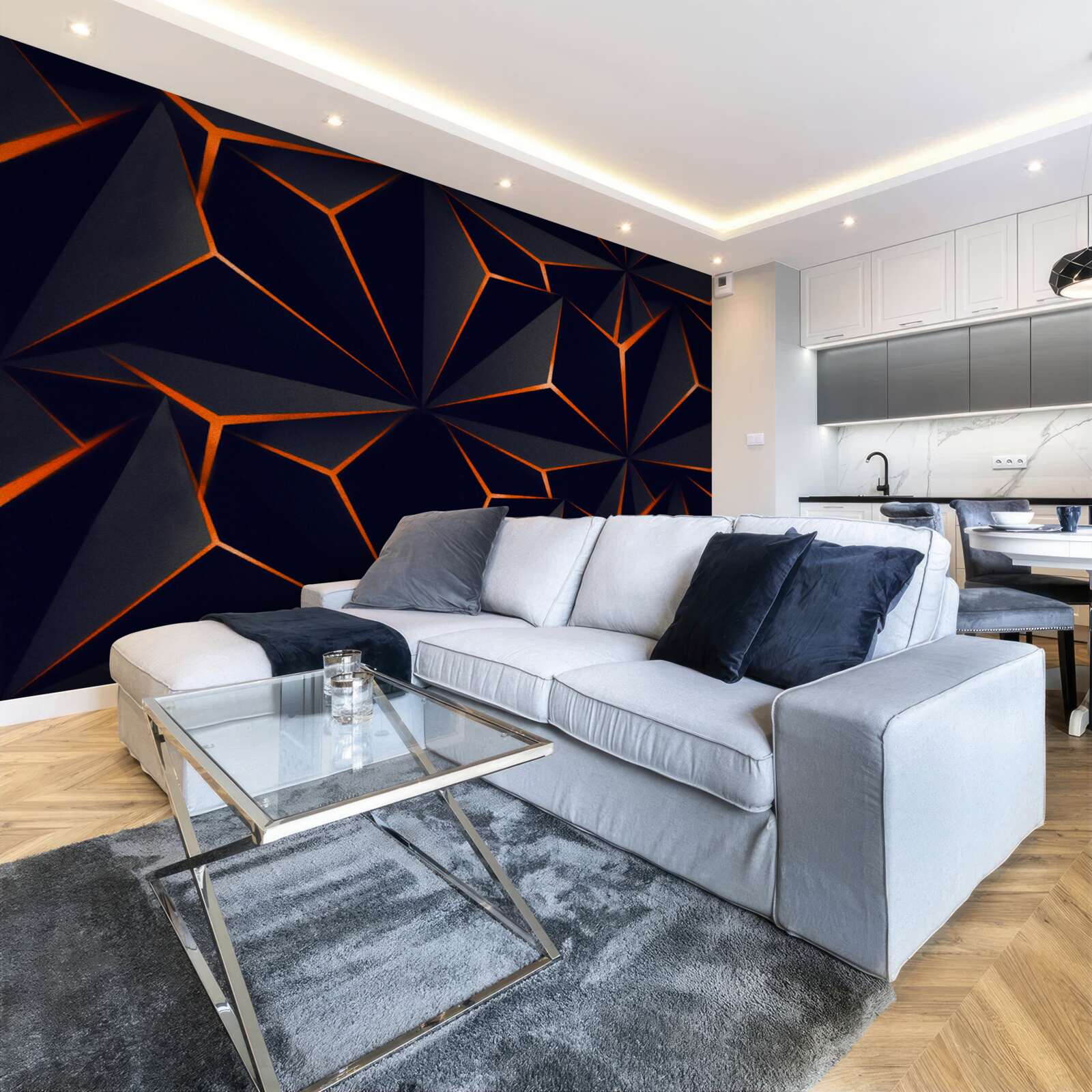 Fototapeta piramidy są czarne z czerwonymi krawędziami