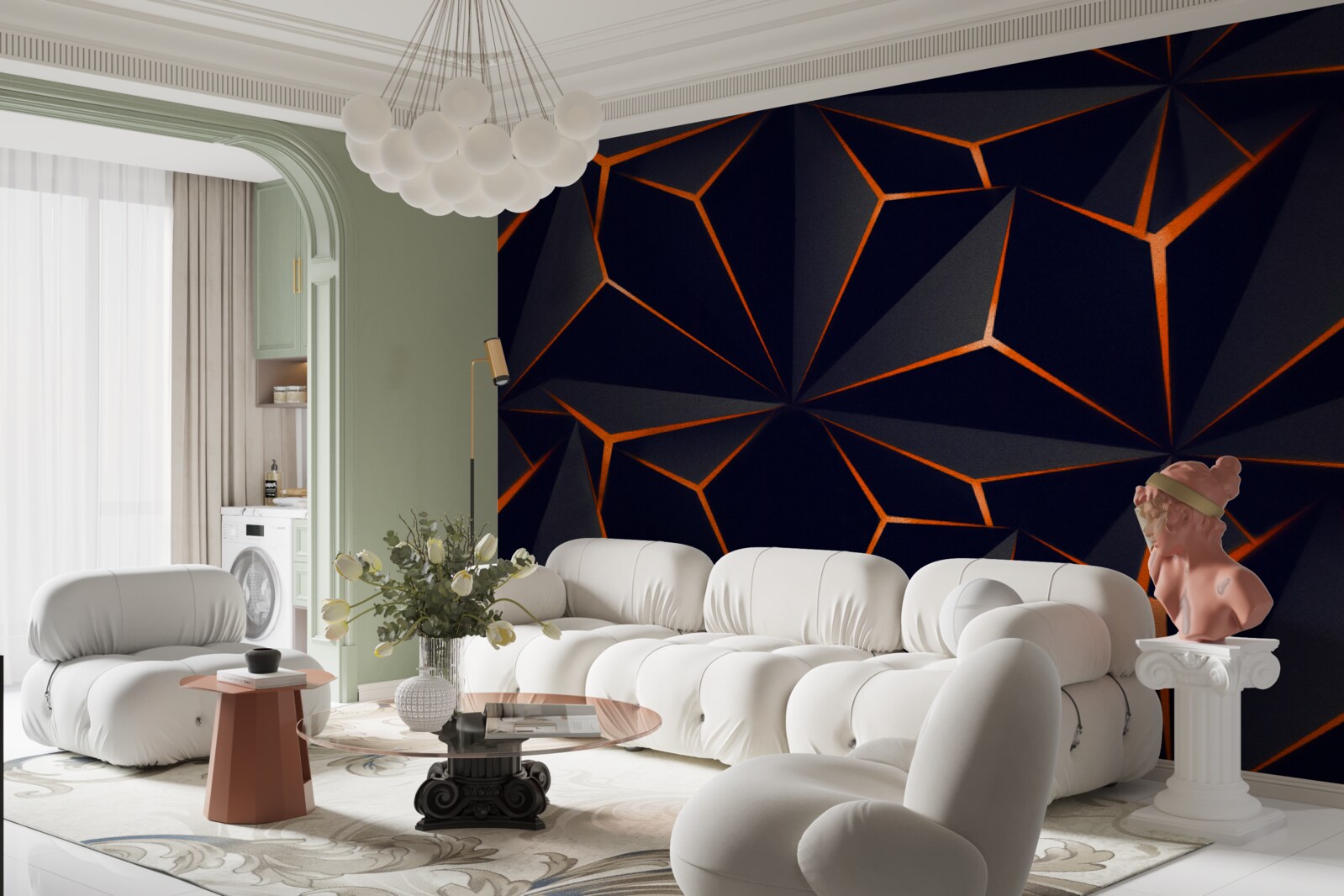 Fototapeta piramidy są czarne z czerwonymi krawędziami