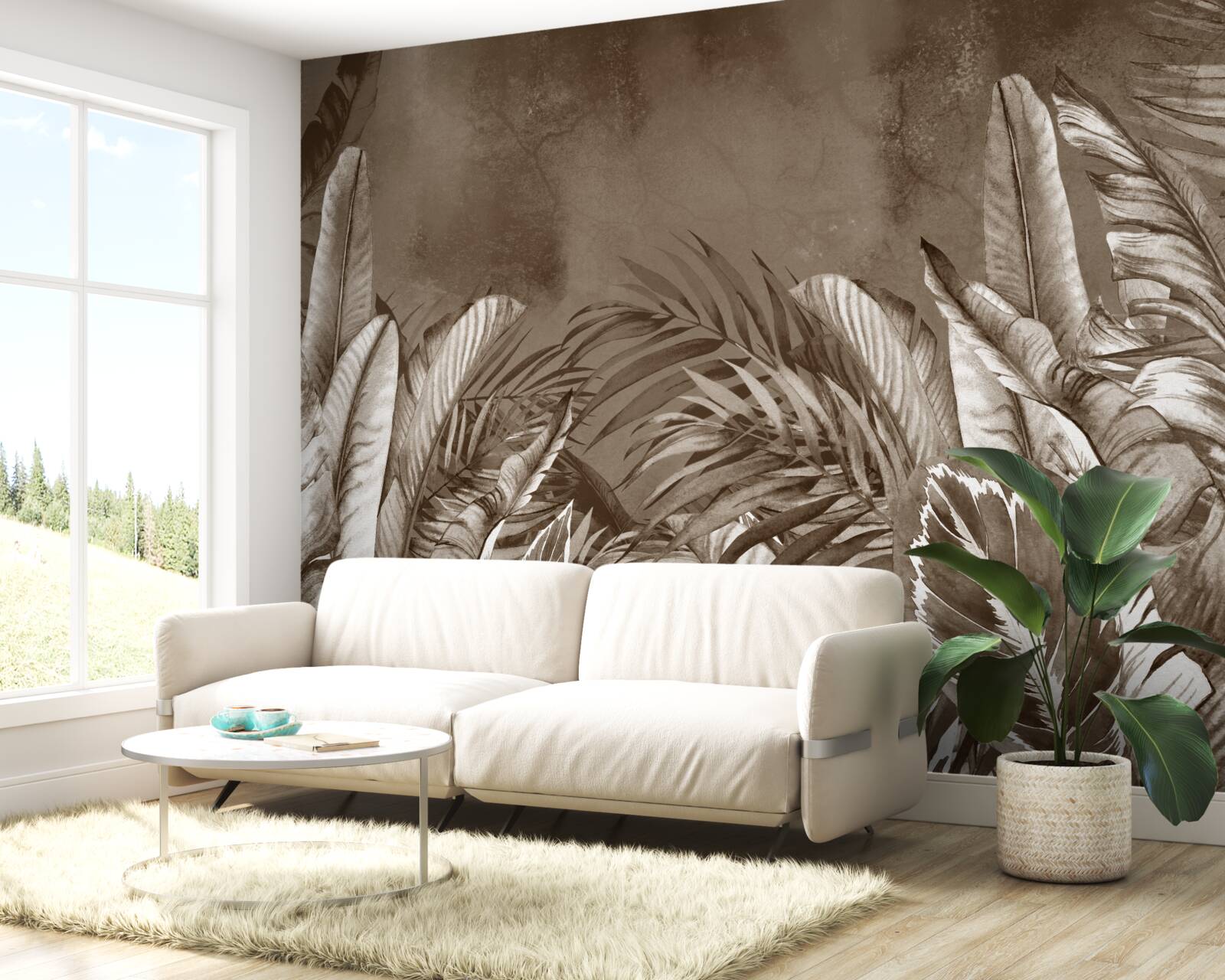 Fototapeta las deszczowy czeka na deszcz