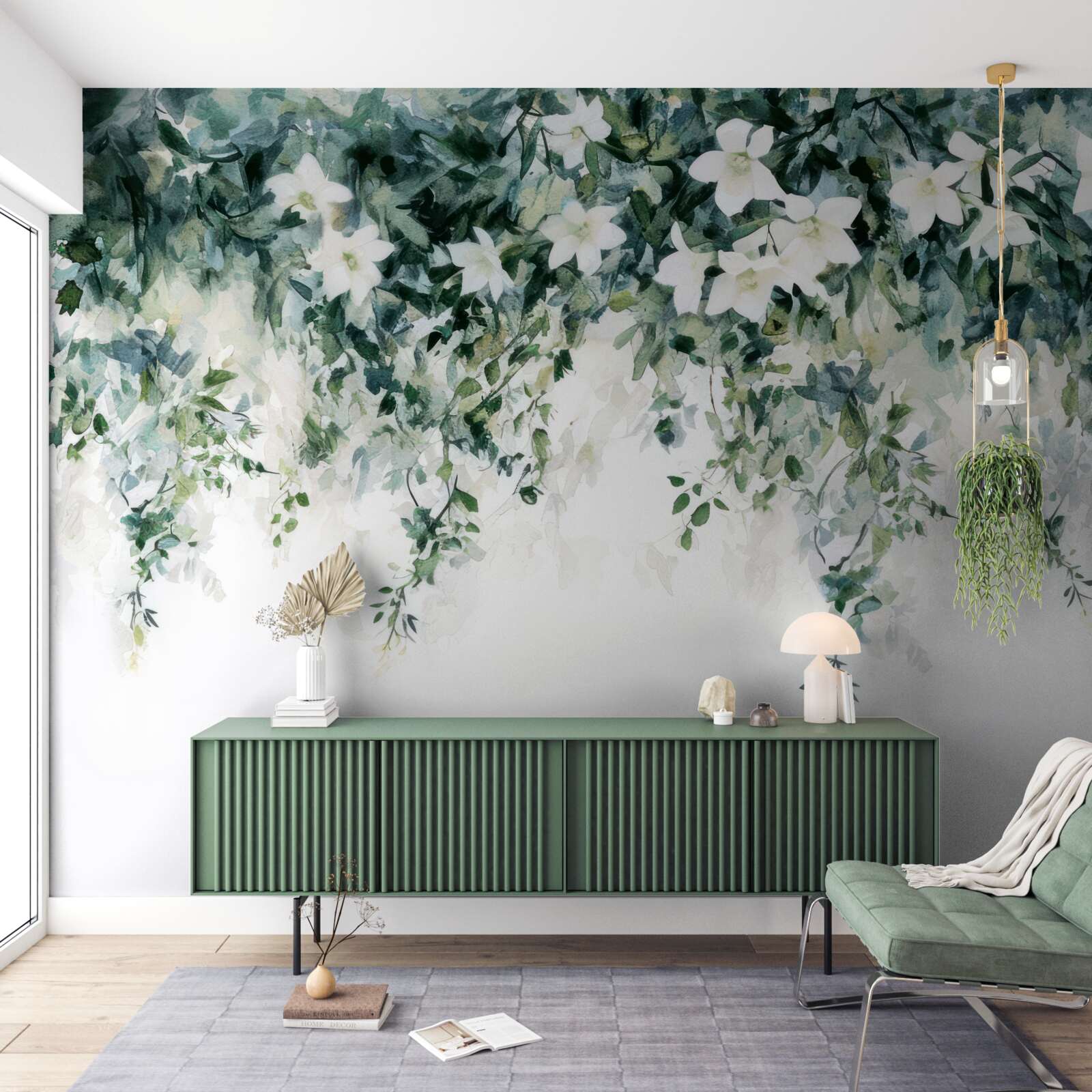 Fototapeta kwitnący śnieżnobiały jaśmin