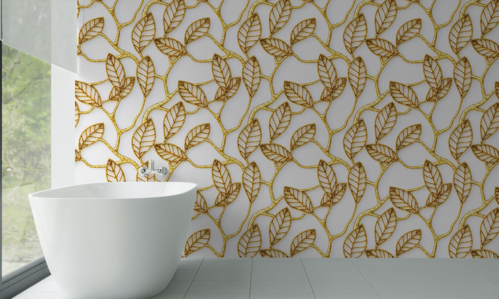 Fototapeta tekstura złotych liści