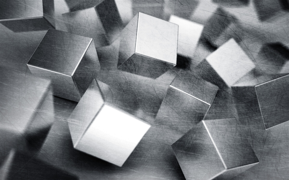 Fototapeta kostki wykonane ze stali