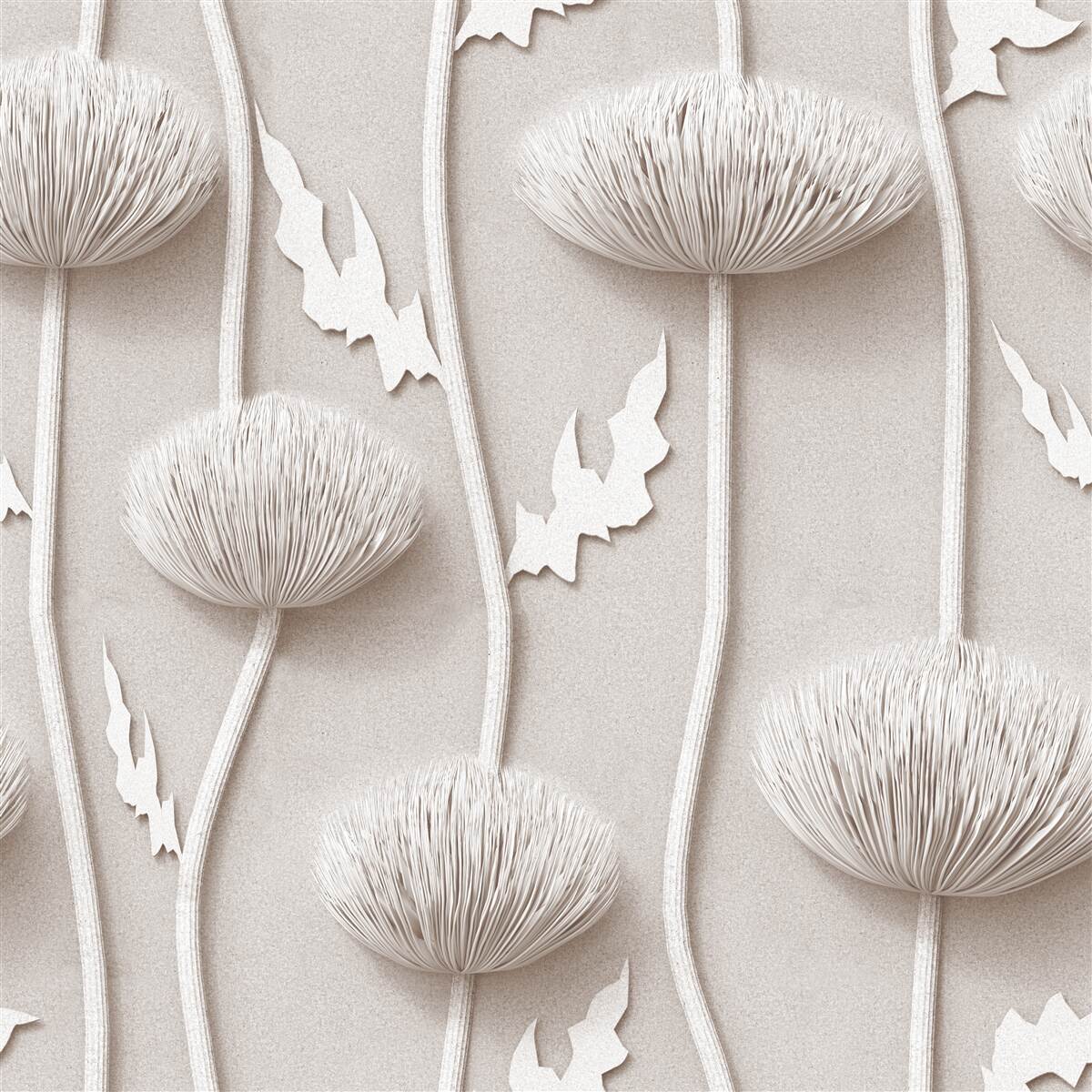 Fototapeta kwiaty smukłe, białe, o puszystej fakturze