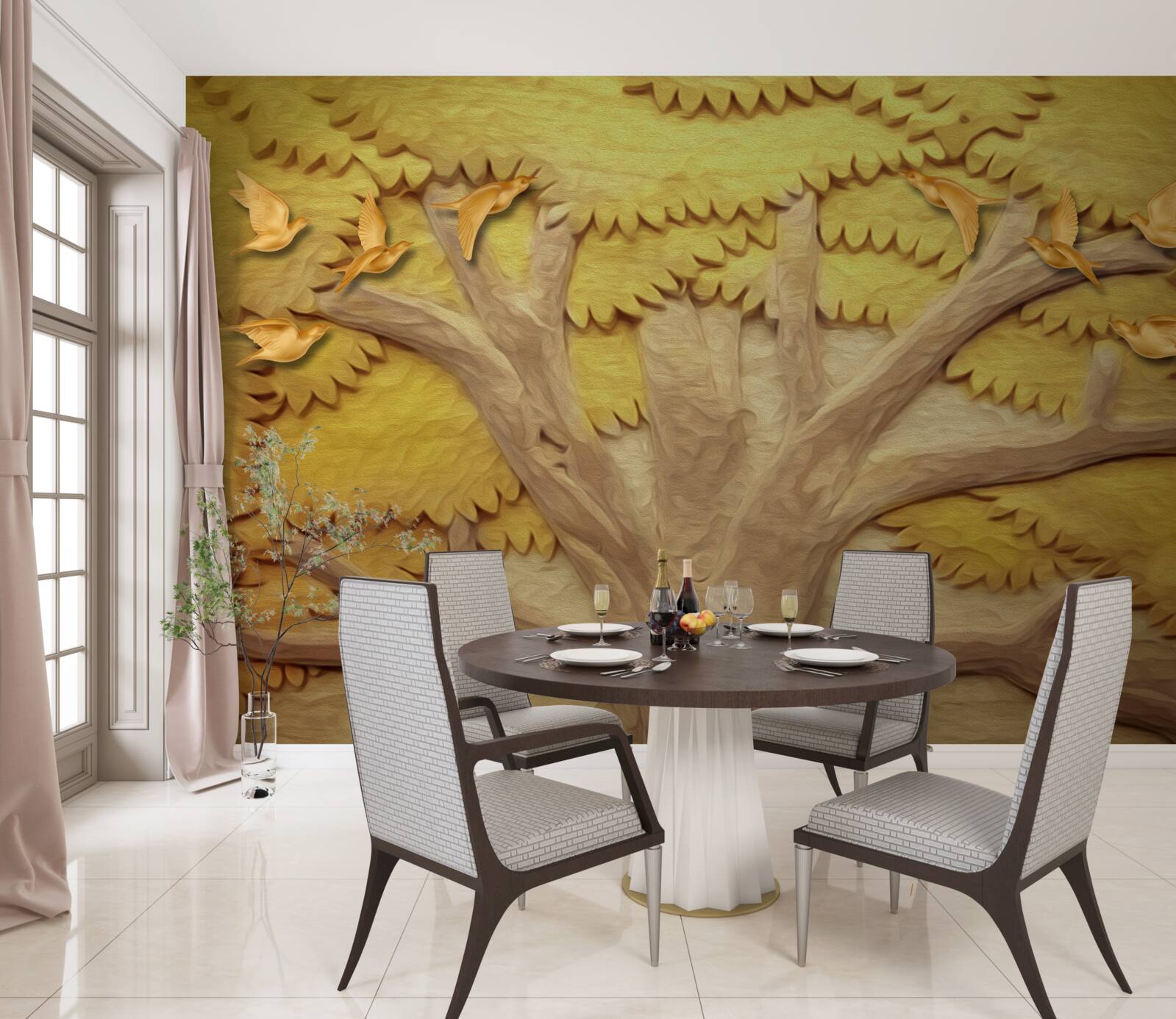 Fototapeta bujne liście drzewa