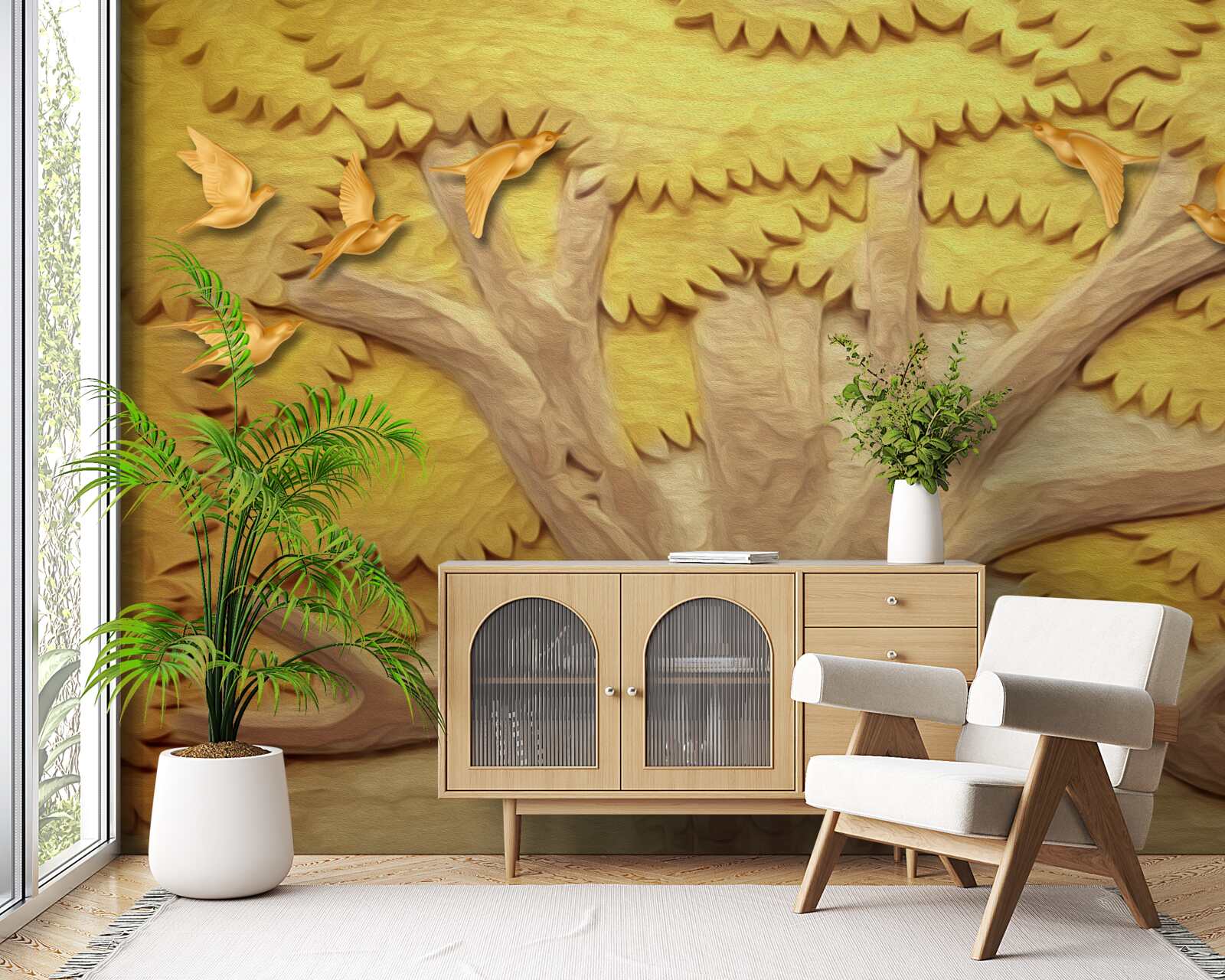 Fototapeta bujne liście drzewa