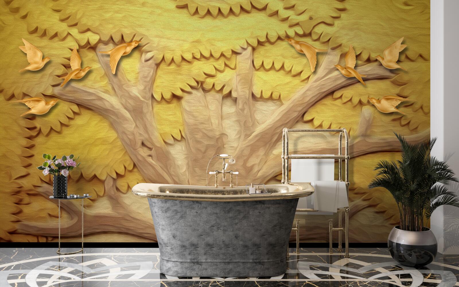 Fototapeta bujne liście drzewa