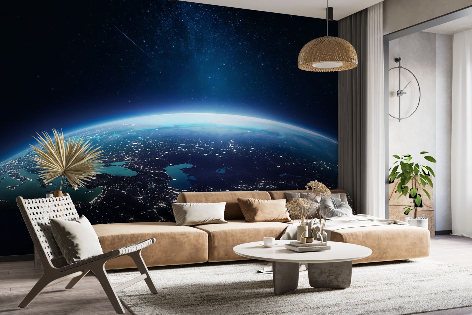 Fototapeta nocna powierzchnia ziemi