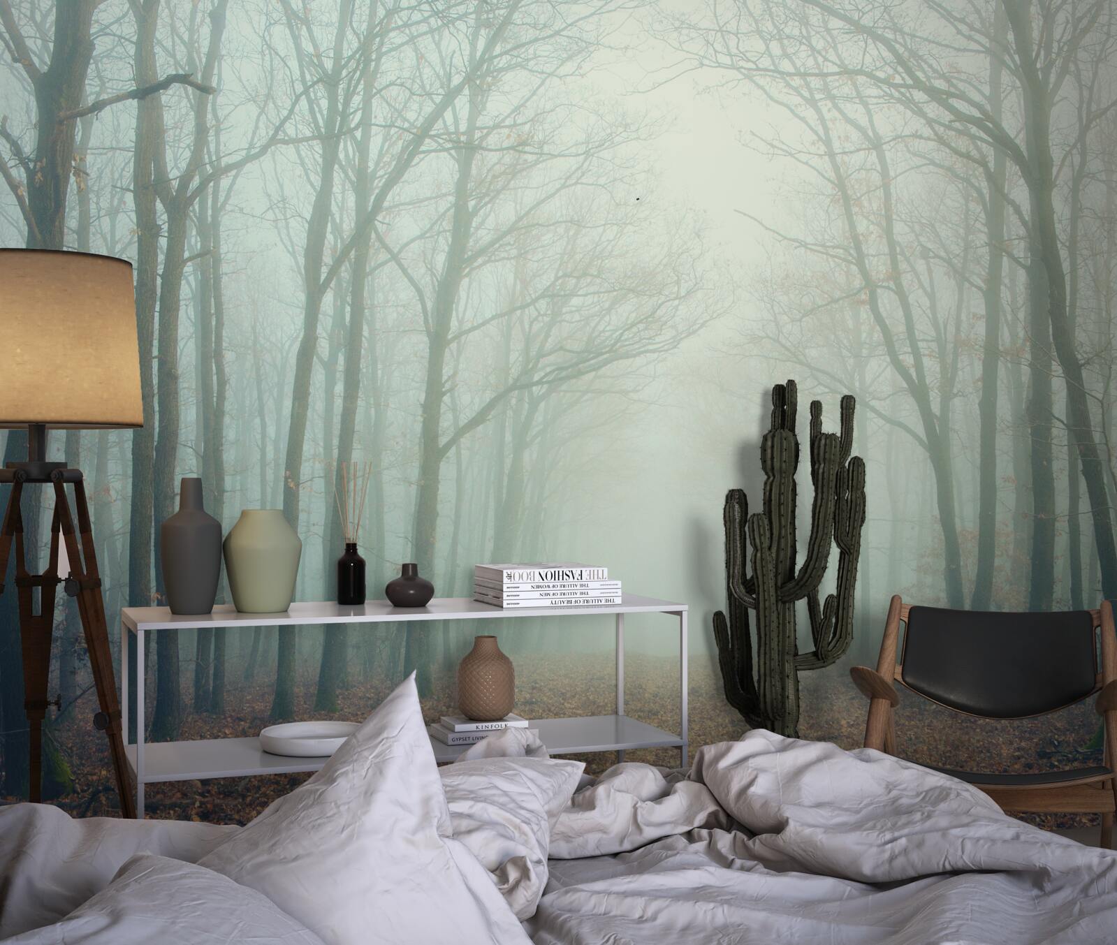 Fototapeta jesienna ścieżka, pokryta zimnem