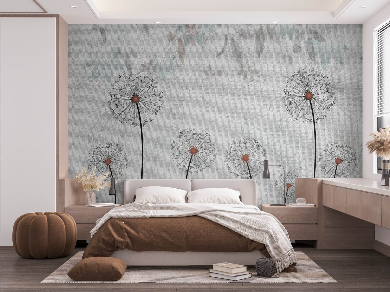 Fototapeta okrągłe mlecze są smukłe