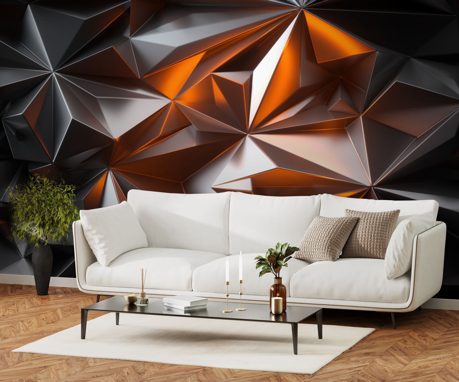 Fototapeta geometria yantry na ciemnym tle