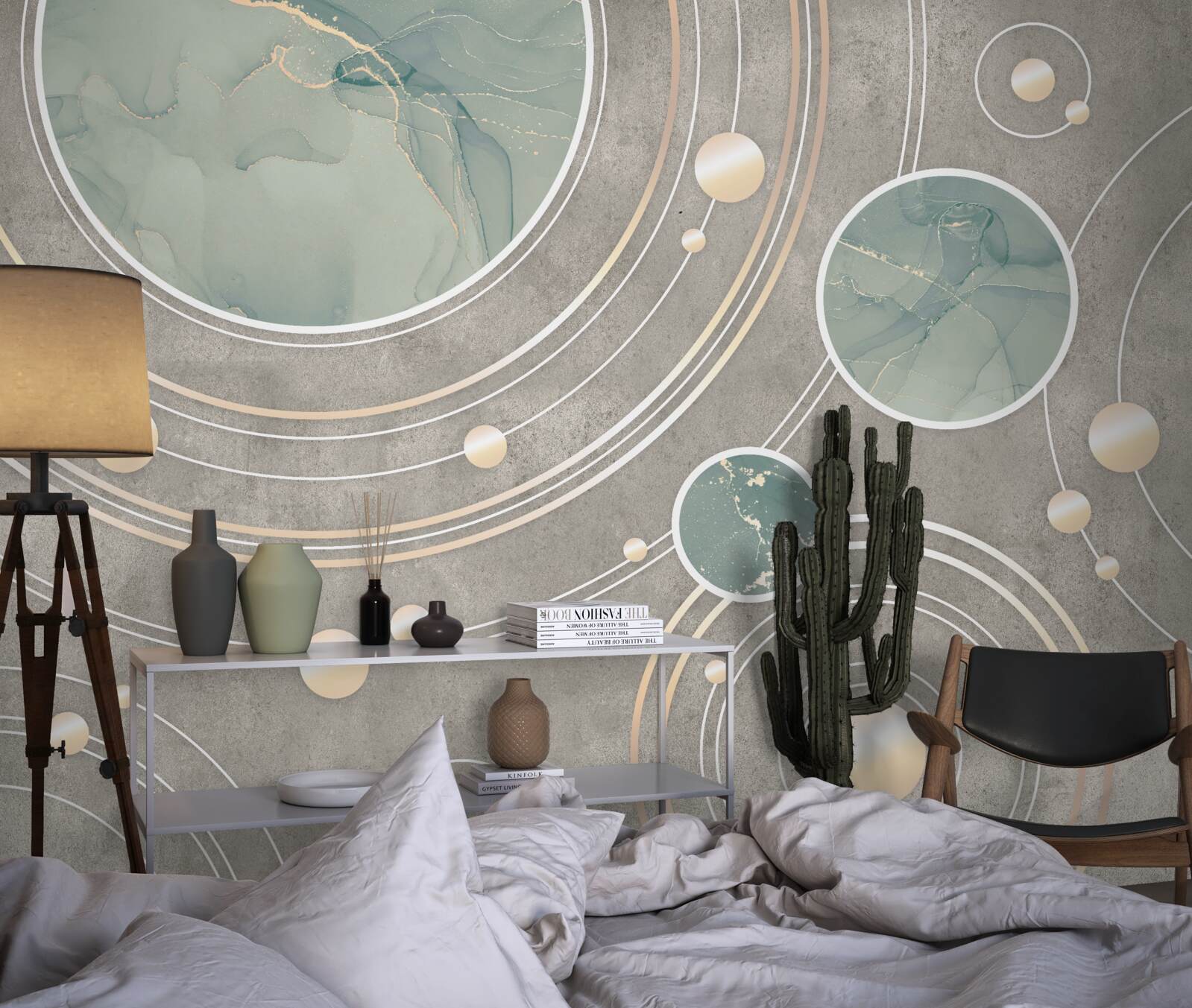 Fototapeta kosmiczne abstrakcyjne kręgi