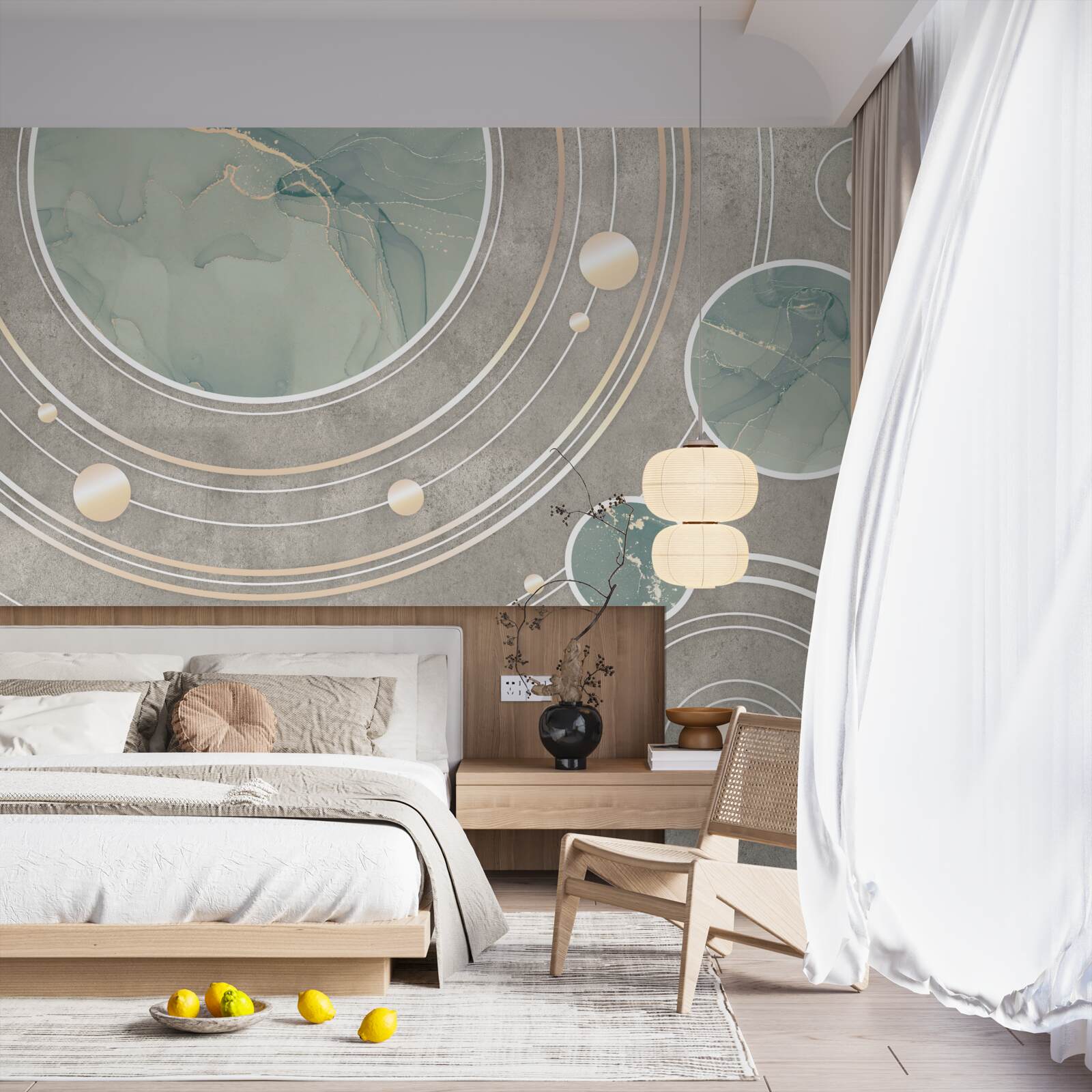 Fototapeta kosmiczne abstrakcyjne kręgi