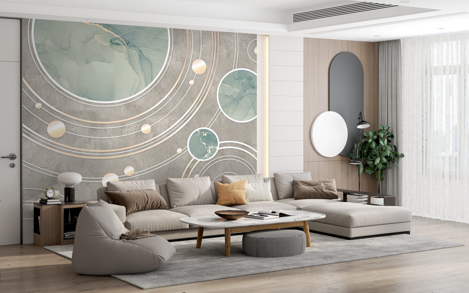 Fototapeta kosmiczne abstrakcyjne kręgi