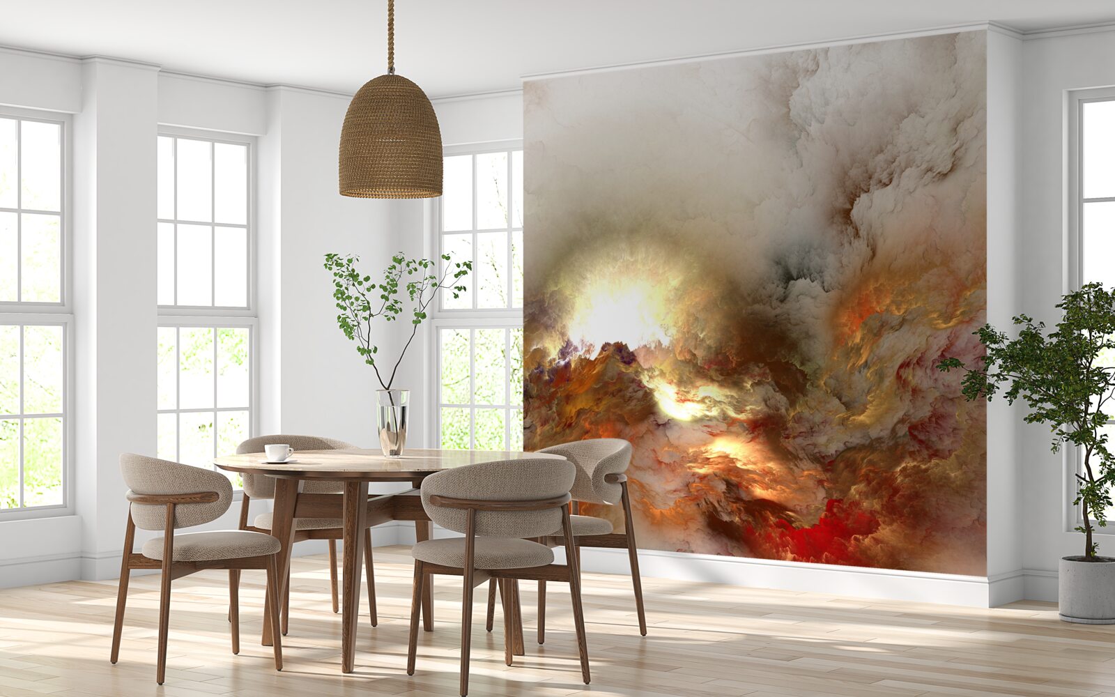 Fototapeta abstrakcja: lawa w deszczu