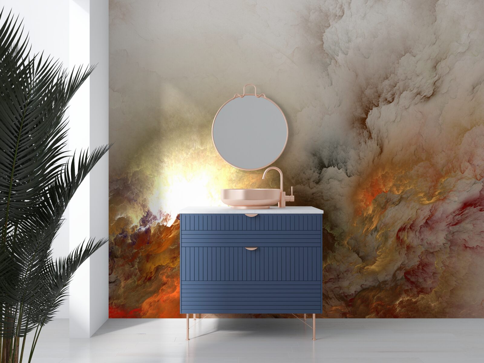 Fototapeta abstrakcja: lawa w deszczu