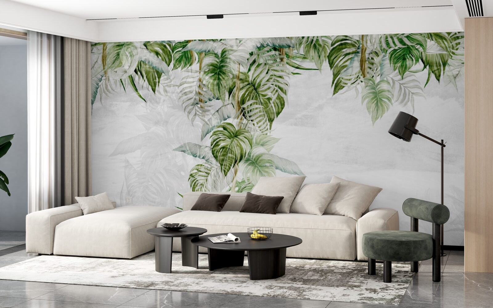 Fototapeta tropikalne zielone liście