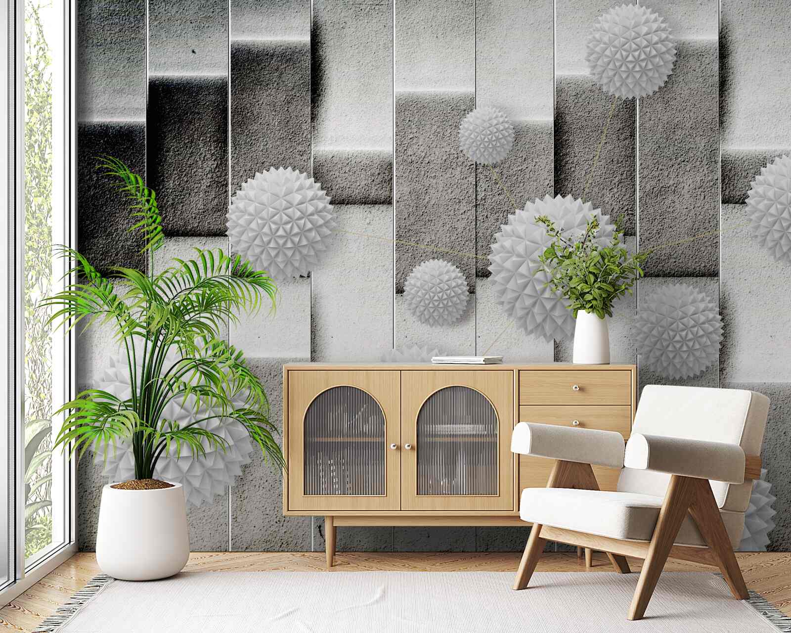 Fototapeta geometria i spiczaste kształty