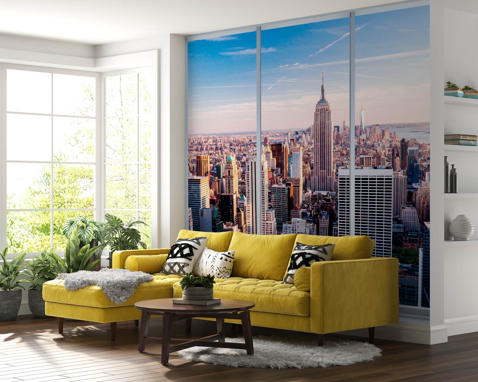 Fototapeta widok na metropolię z okna