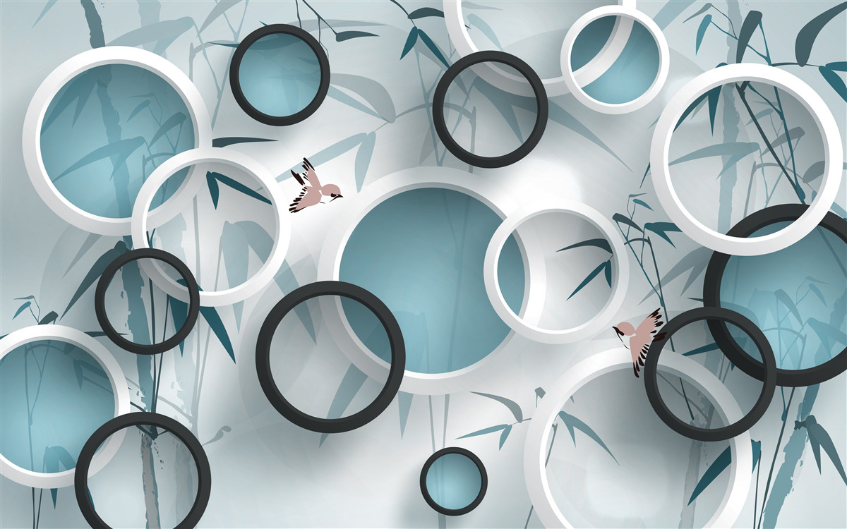 Fototapeta losowe wzory na liściach