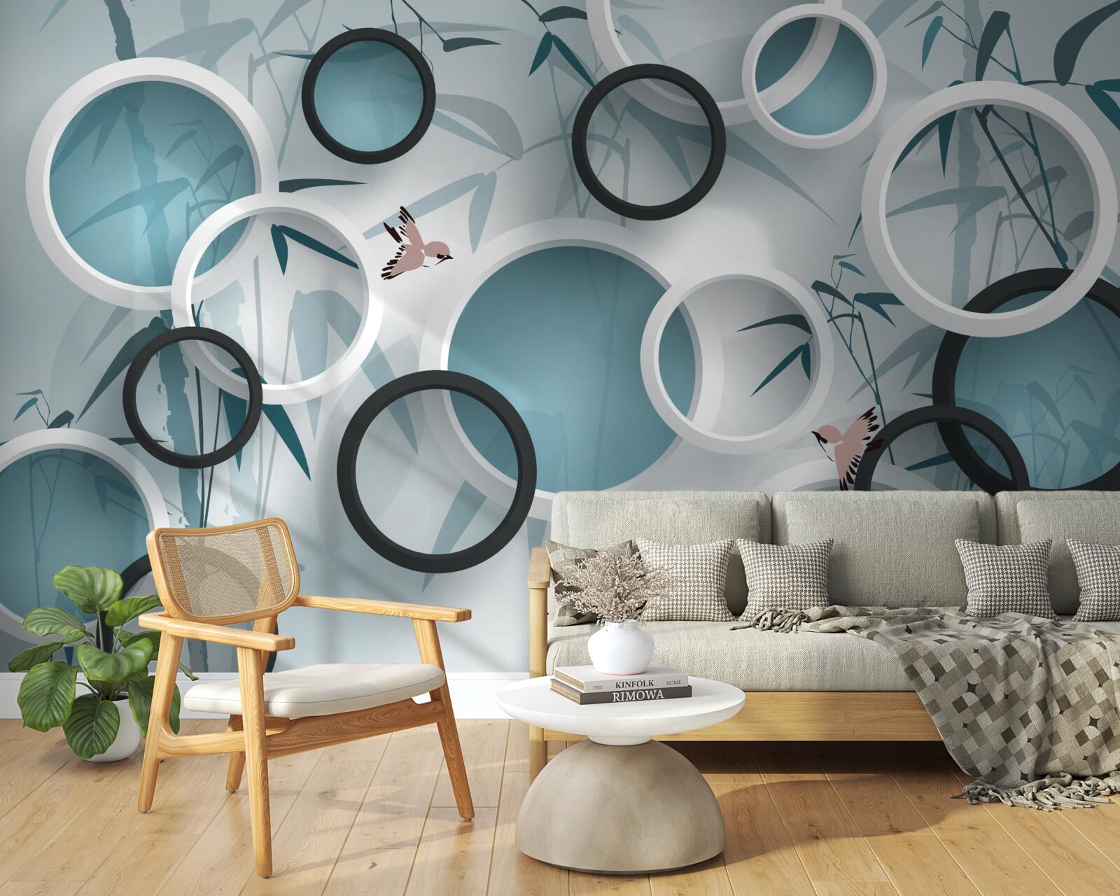 Fototapeta losowe wzory na liściach