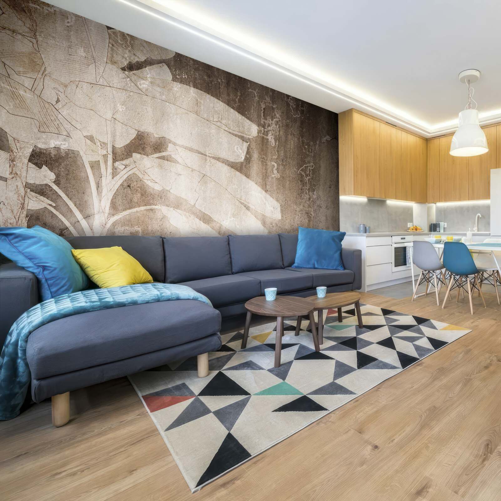 Fototapeta samotne drzewo w abstrakcyjnym stylu