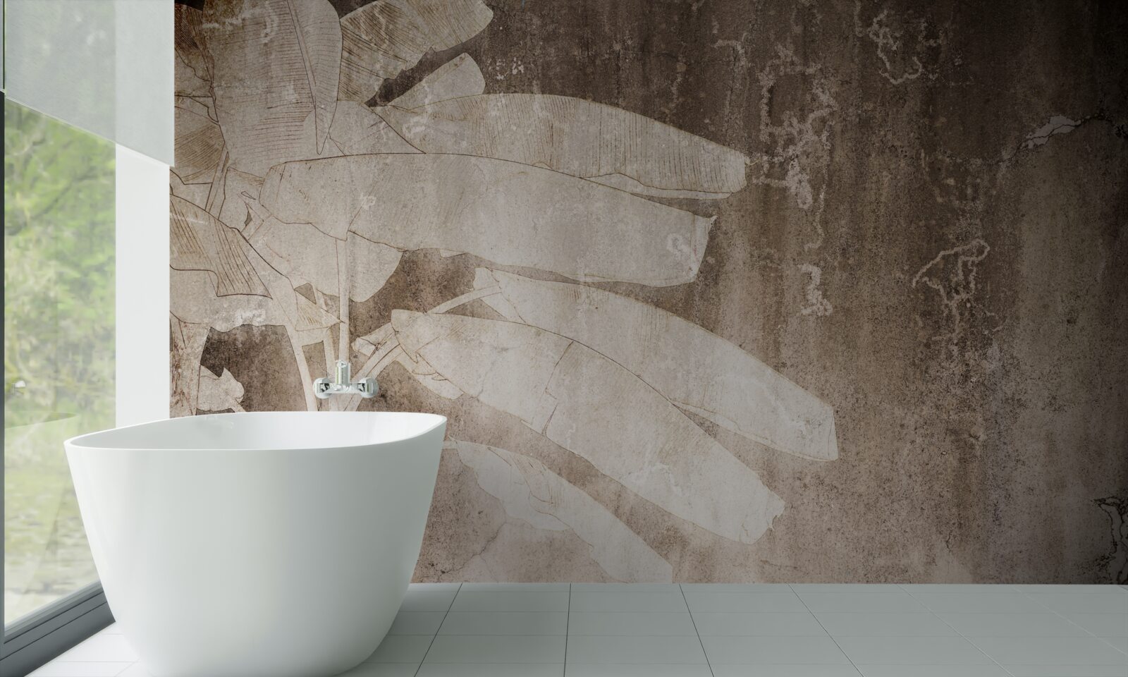 Fototapeta samotne drzewo w abstrakcyjnym stylu