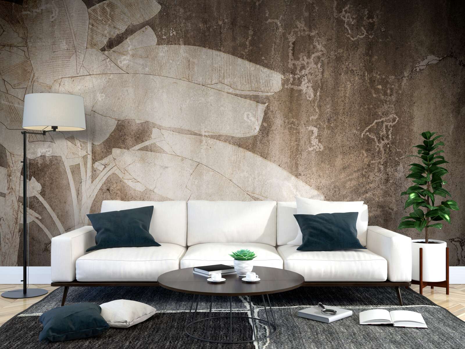 Fototapeta samotne drzewo w abstrakcyjnym stylu